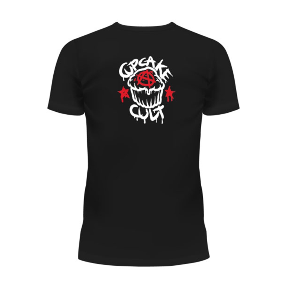 Cupcake Cult - CUTE BUT PSYCHO KITTY T-shirt Femme - Noir